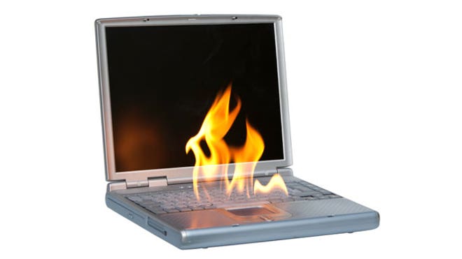 laptop fire